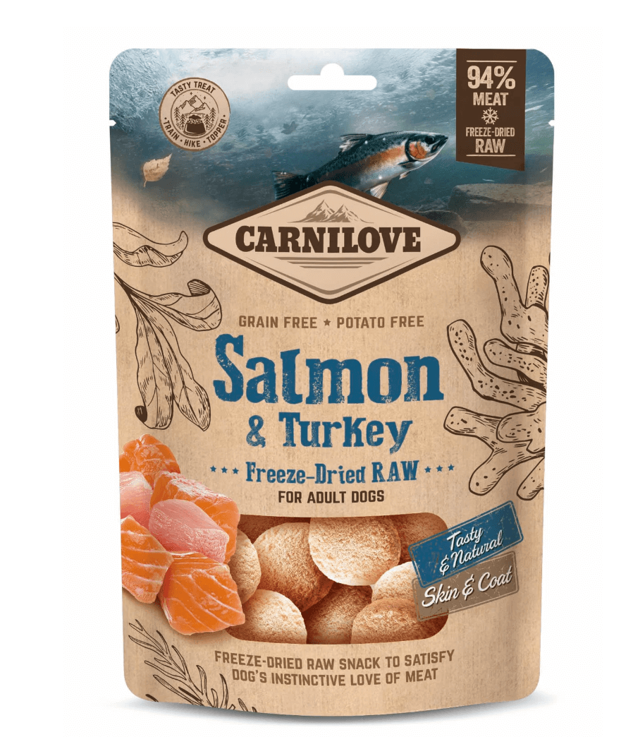 Carnilove Przysmak Liofilizowany Łosoś & Indyk 60g