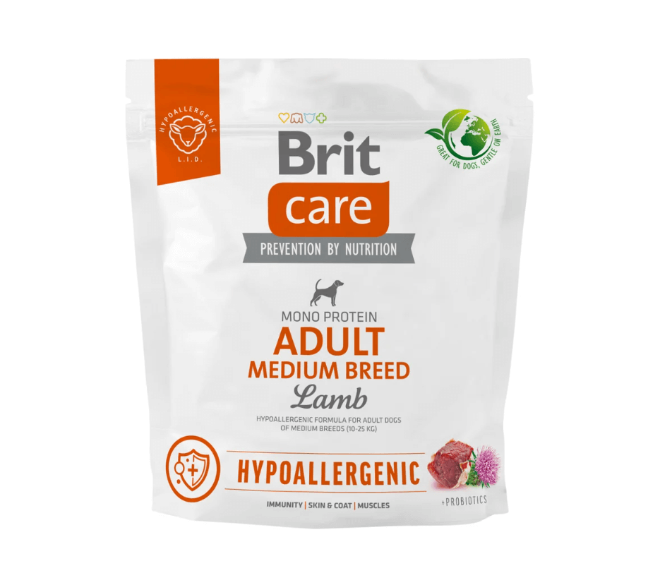 Brit Care Adult Medium Lamb - for medium, sensitive dogs