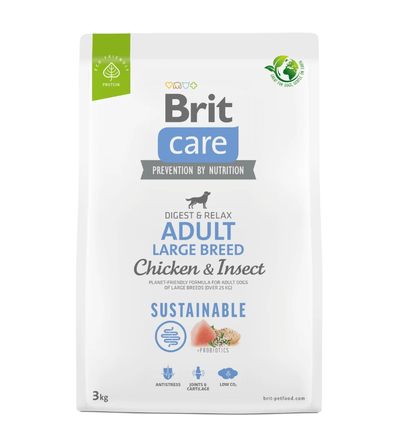Brit Care Large Breed - chicken and insects, ecological formula