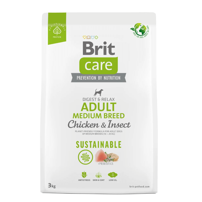 Brit Care Medium Breed - chicken and insects, eco recipe
