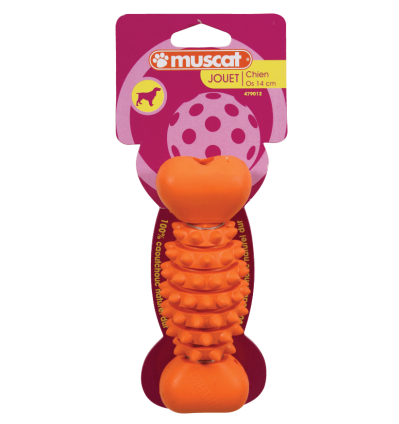 Zolux tough 20 cm rubber bone for a dog - a durable toy