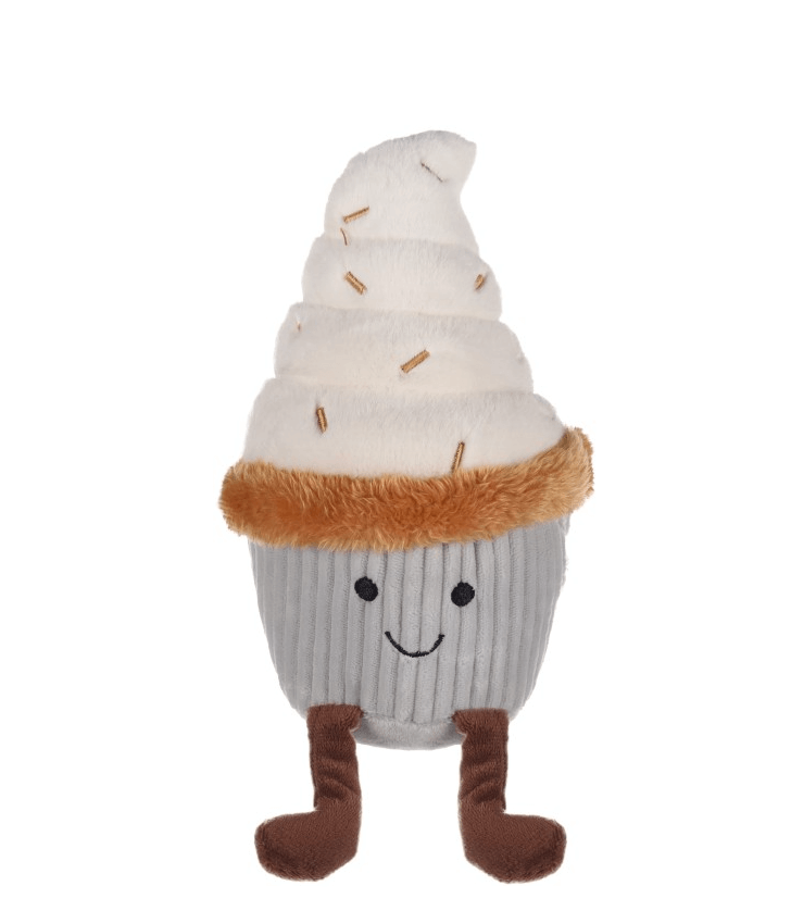 Flamingo doctor soft - gray plush ice cream with pipe