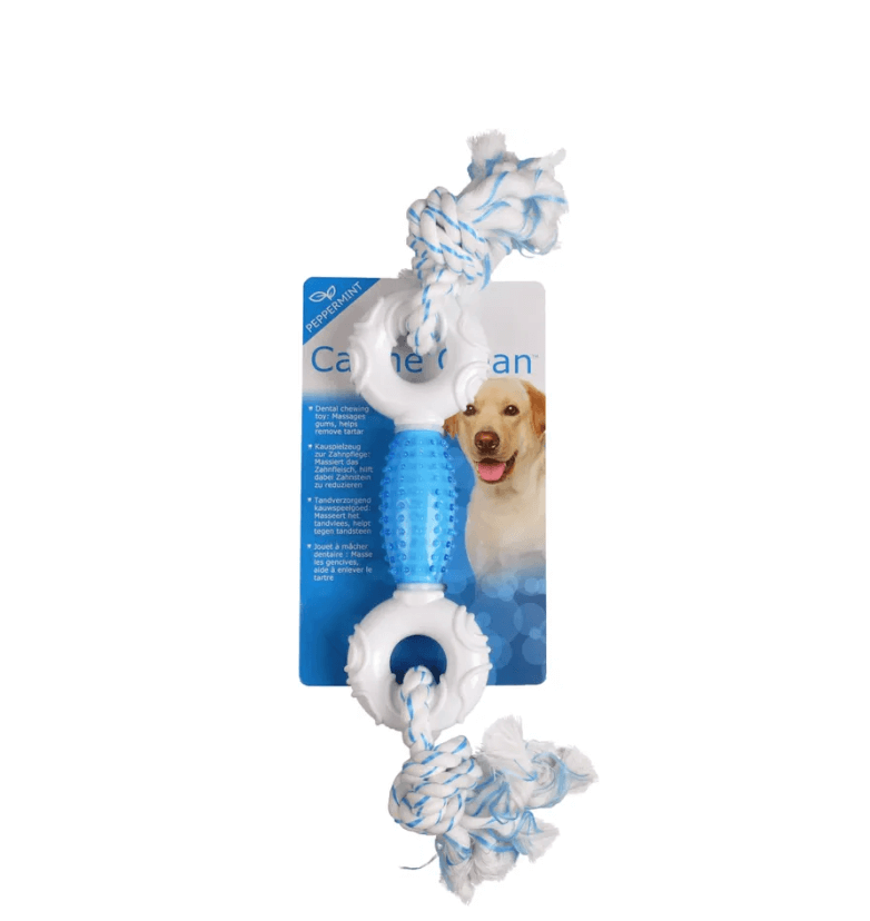 Flamingo Denta 2 knots - a teether with mint and rope