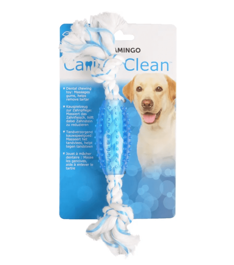 Flamingo Denta TPR - a teether with mint and a dog for a dog