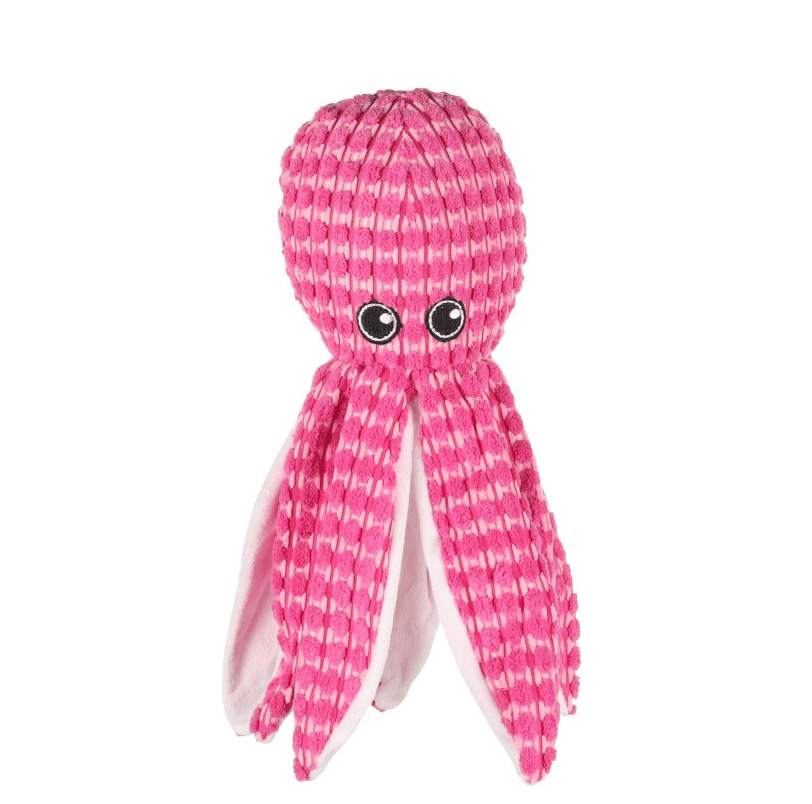 Flamingo pink octopus - a plush toy with sound