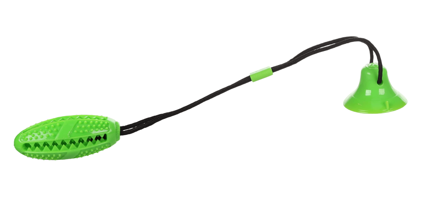 Flamingo – zabawka dla psa z przyssawką i miejscem na przysmak