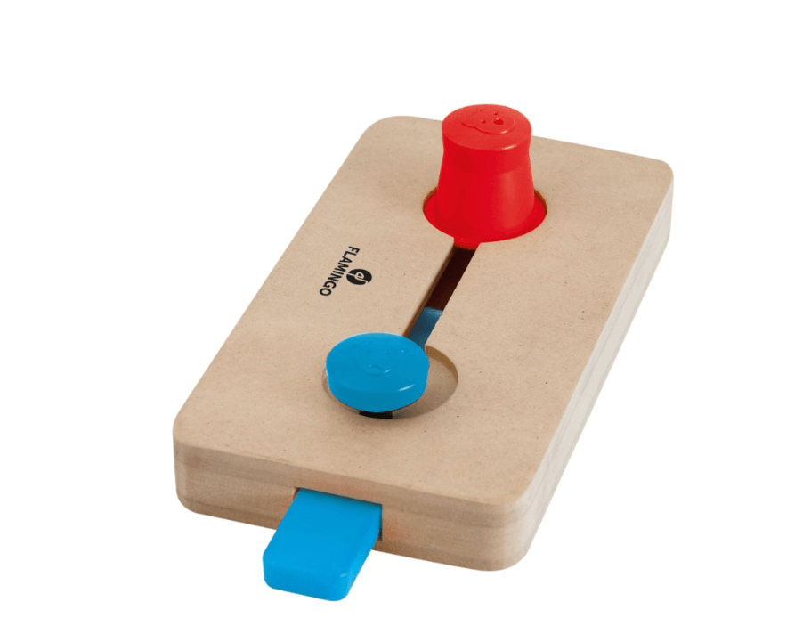 Flamingo Wooden Wilies - an interactive logic game for a dog