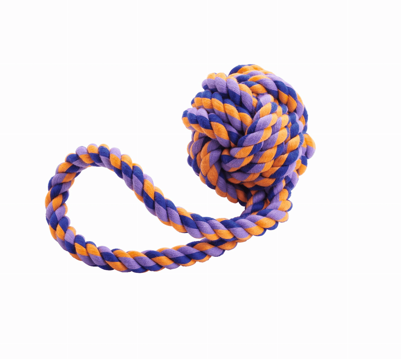 Hunter Jena ball with a rope - a tug for a dog, cotton