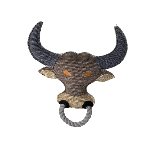 Hunter Canvas - a bull's head for a dog with a pipe 26 cm