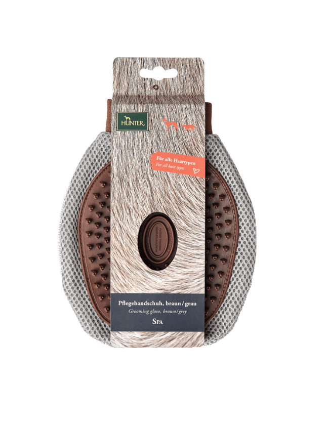Hunter grooming glove for dog hair care