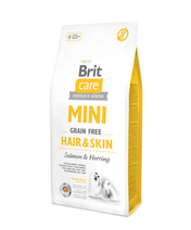 Brit Care Mini Hair & Skin Saumon et Hareng sans-sans