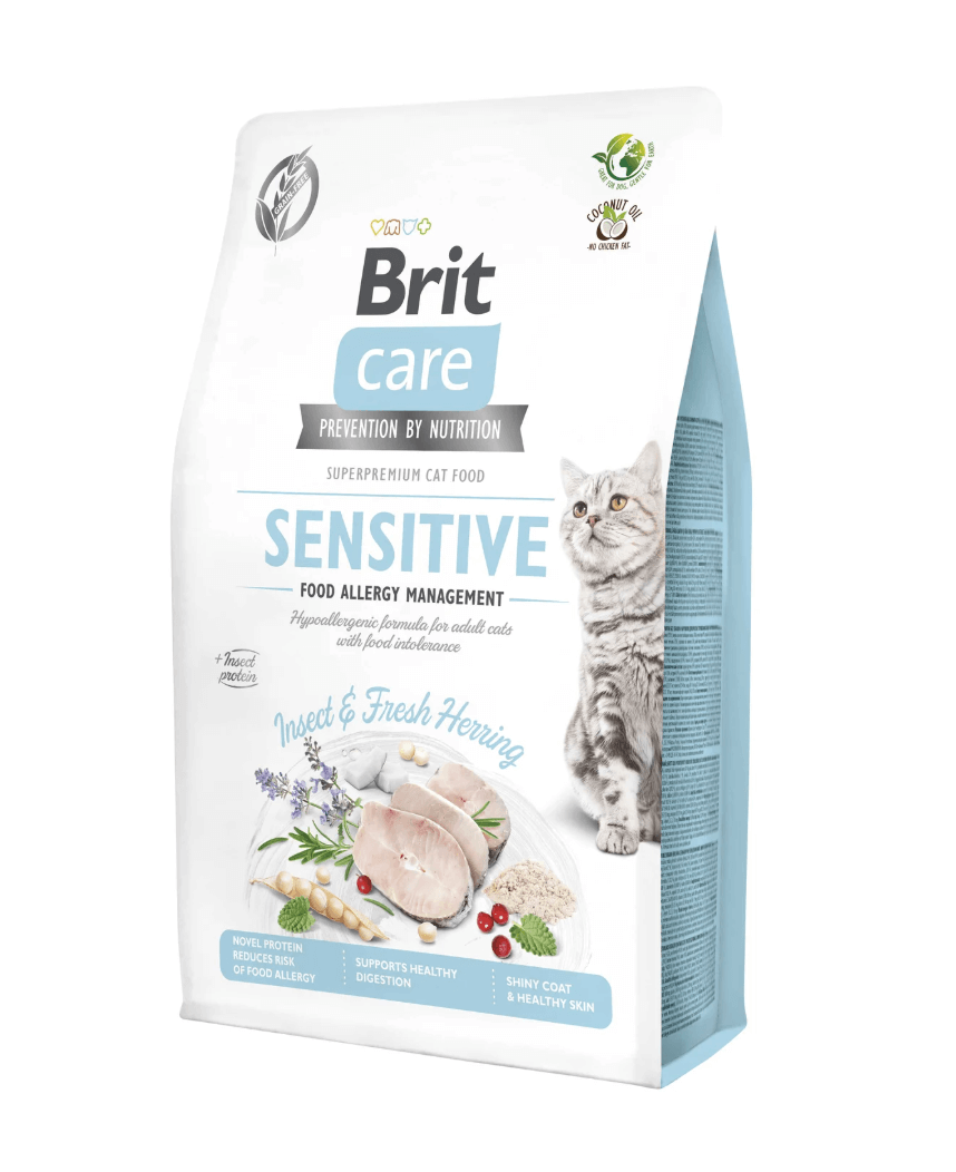 Brit Care Cat Sensitive - insects and herring, allergy food