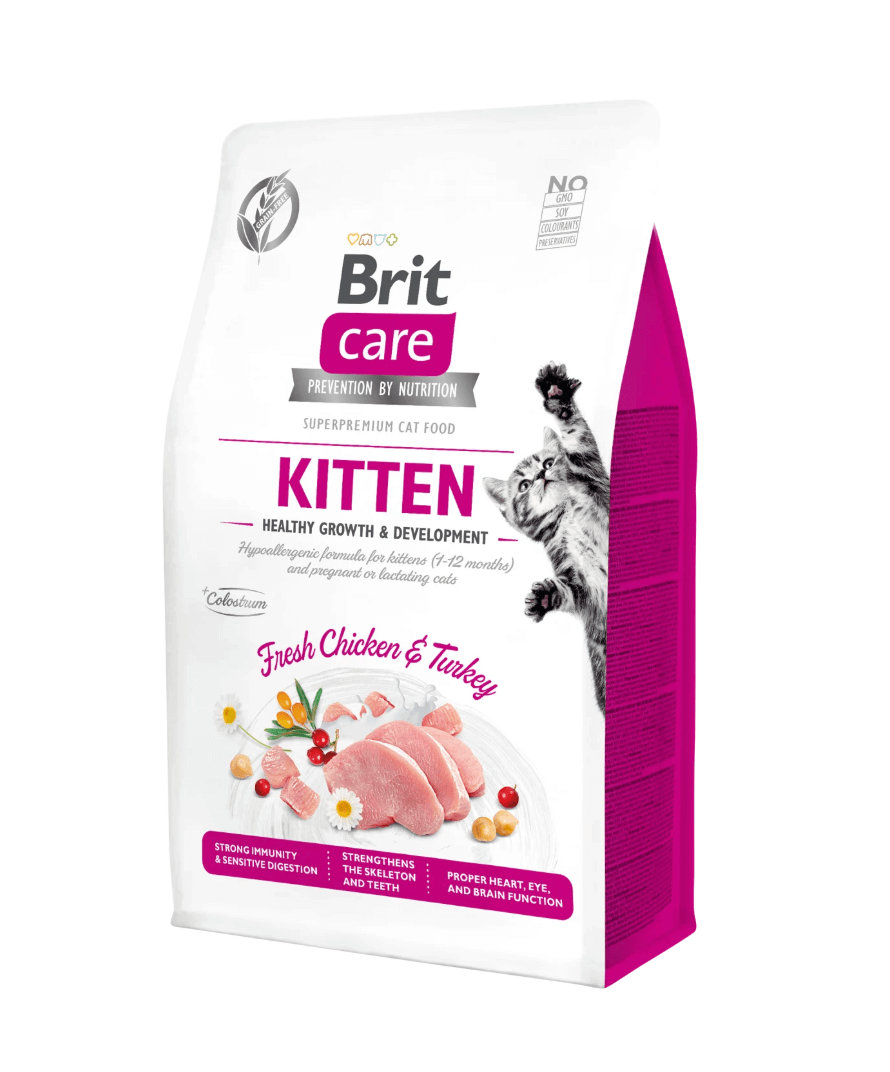 Brit Care Cat Kitten - chicken and turkey, healthy development without cereals