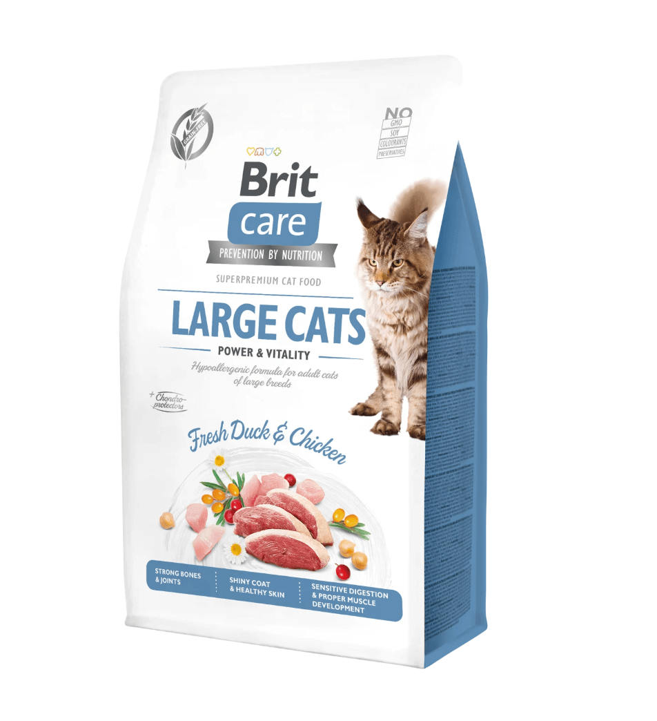 Brit Care Cat Large Cats - duck and chicken, the strength of large breeds