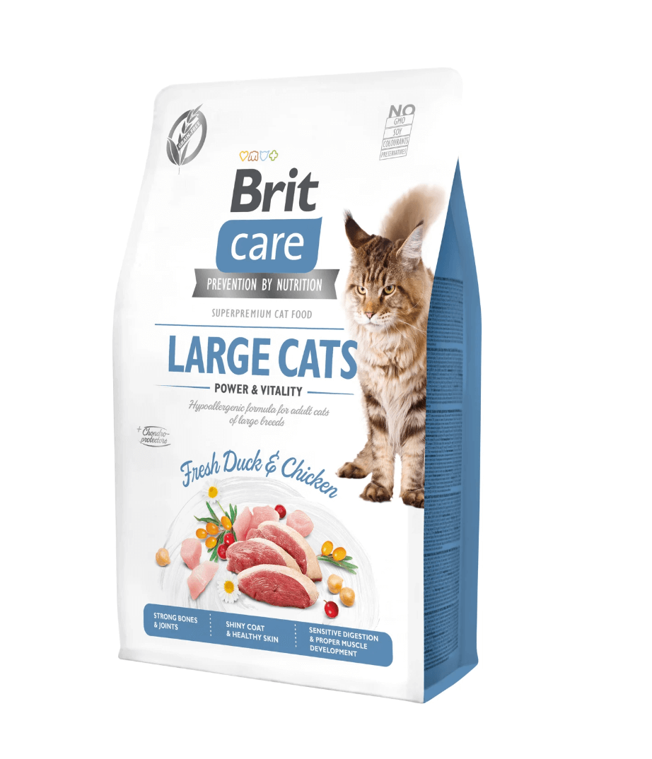 Brit Care Cat Large Cats - duck and chicken, the strength of large breeds