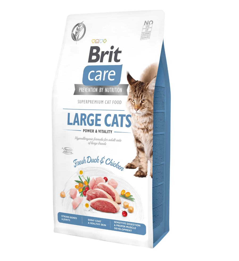 Brit Care Cat Large Cats - duck and chicken, the strength of large breeds
