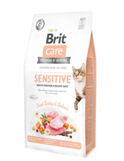 Brit Care Cat Sensitive - turkey and salmon, healthy digestion