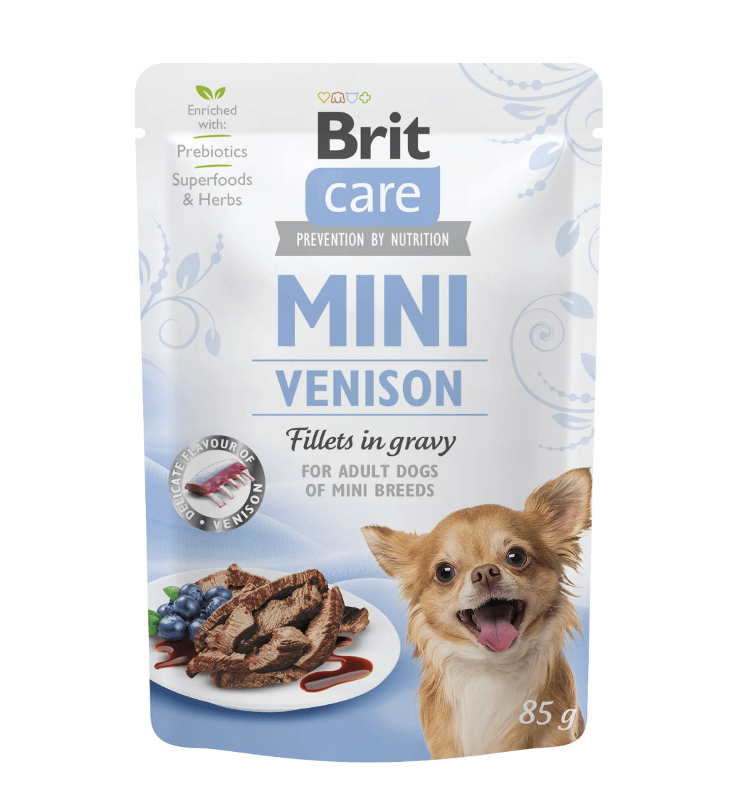 Brit mini adult venison - venison in 85g sauce