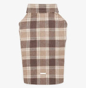 Striped Dog Shirt - 100% Cotton, Hand Sewn, Beige