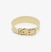 "Almond" dog collar - elegance, durability and hand-made