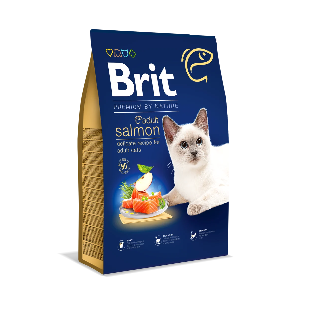 Brit Cat Adult Salmon – karma z łososiem dla kotów