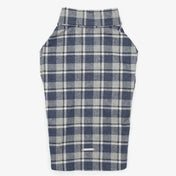 Striped Dog Shirt - 100% Cotton, Hand Sewn, Dark Blue