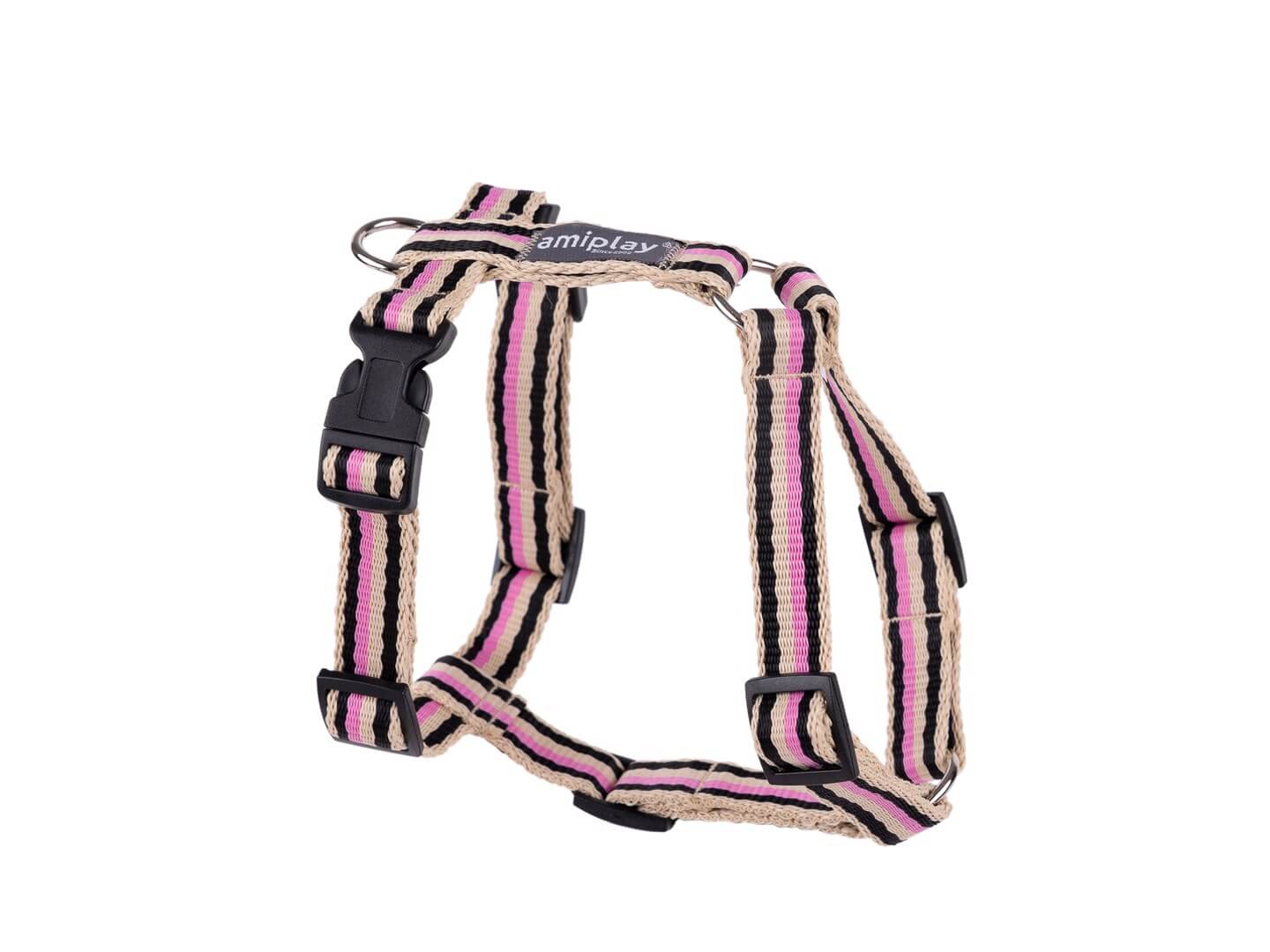 Guard Amiplay Popular Dog Harness – Black and Pink