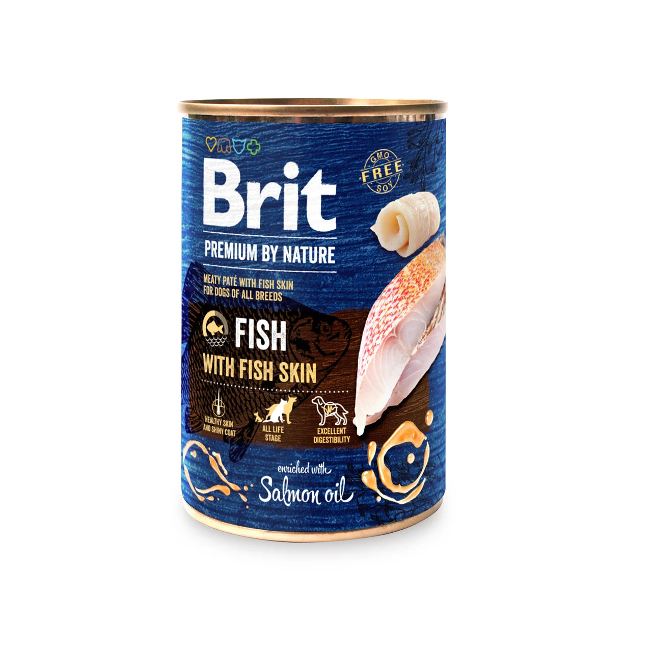 Brit fish with fish skin - pate with fish and salmon 400g