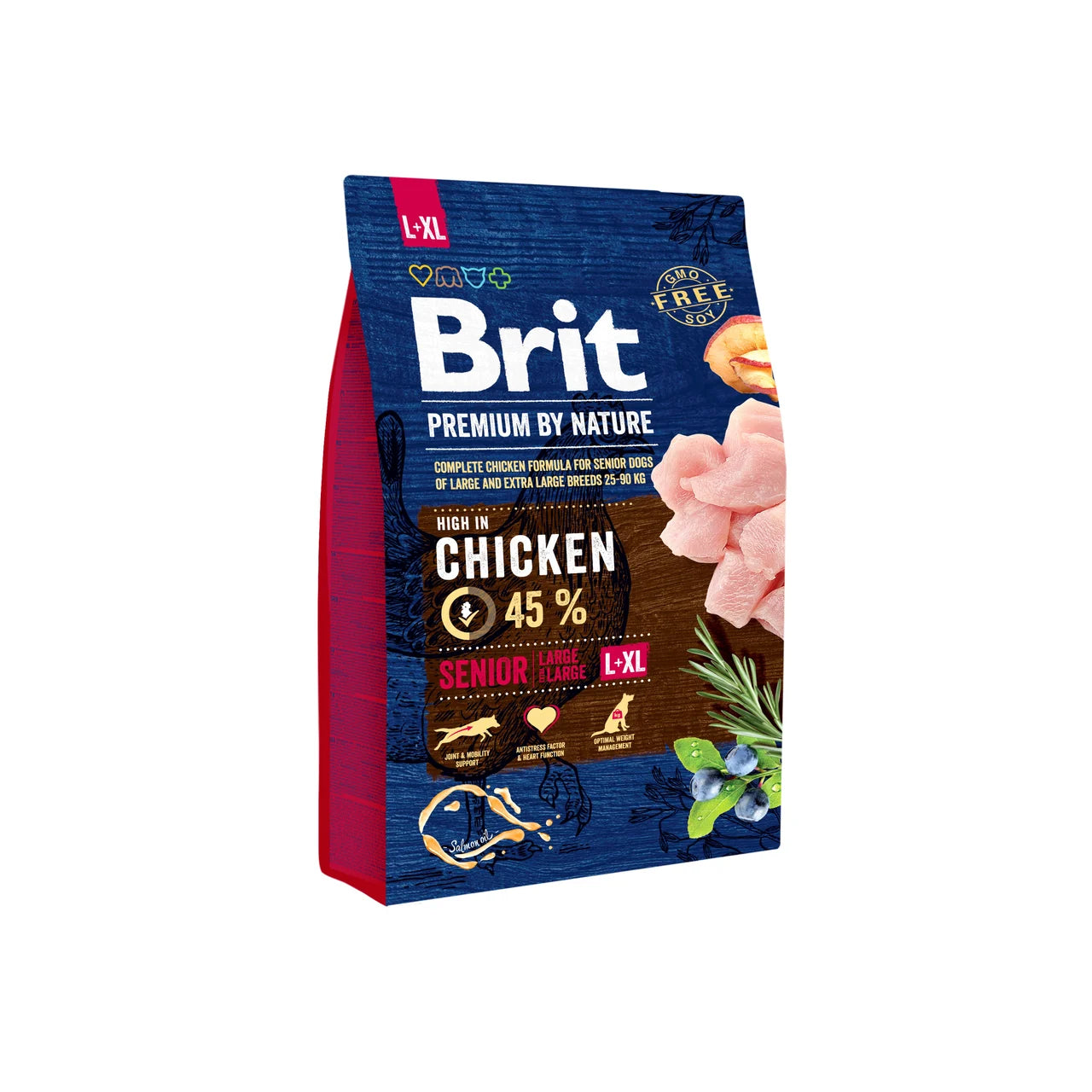 Brit Premium Senior L+XL - Chicken for large seniors, ponds and heart