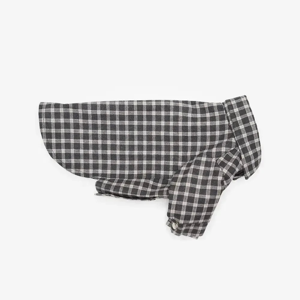 Striped Dog Shirt - 100% Cotton, Hand Sewn, Black