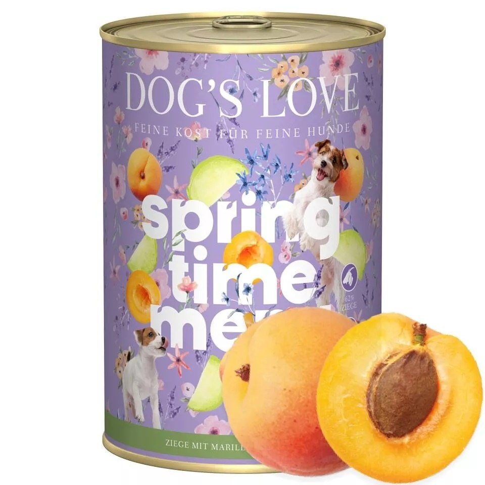 DOG'S LOVE Springs Menu Ziege - goat with apricots and kohlrabi (400g)