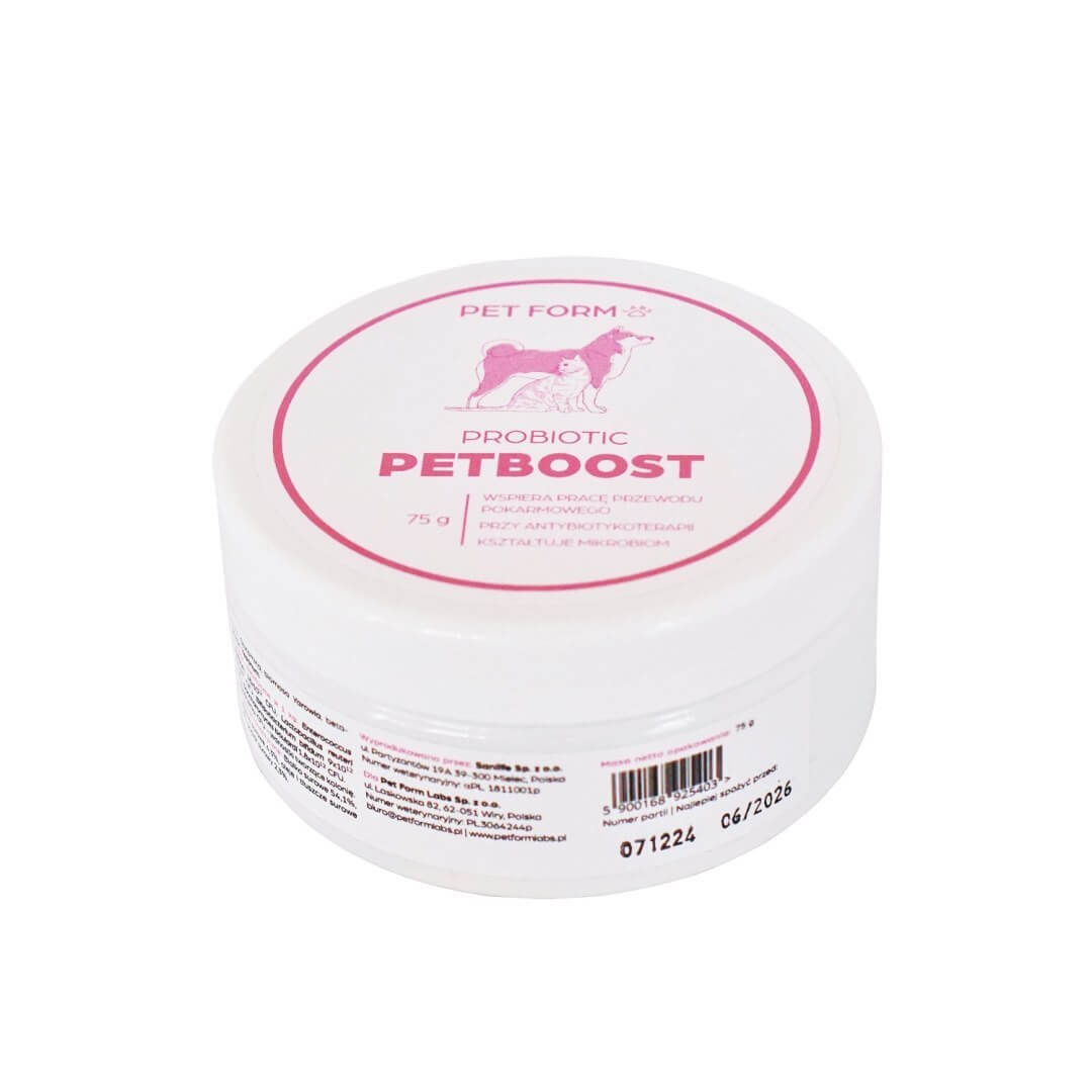 PETBOOST Probiotic – probiotyk dla psa i kota, 75g