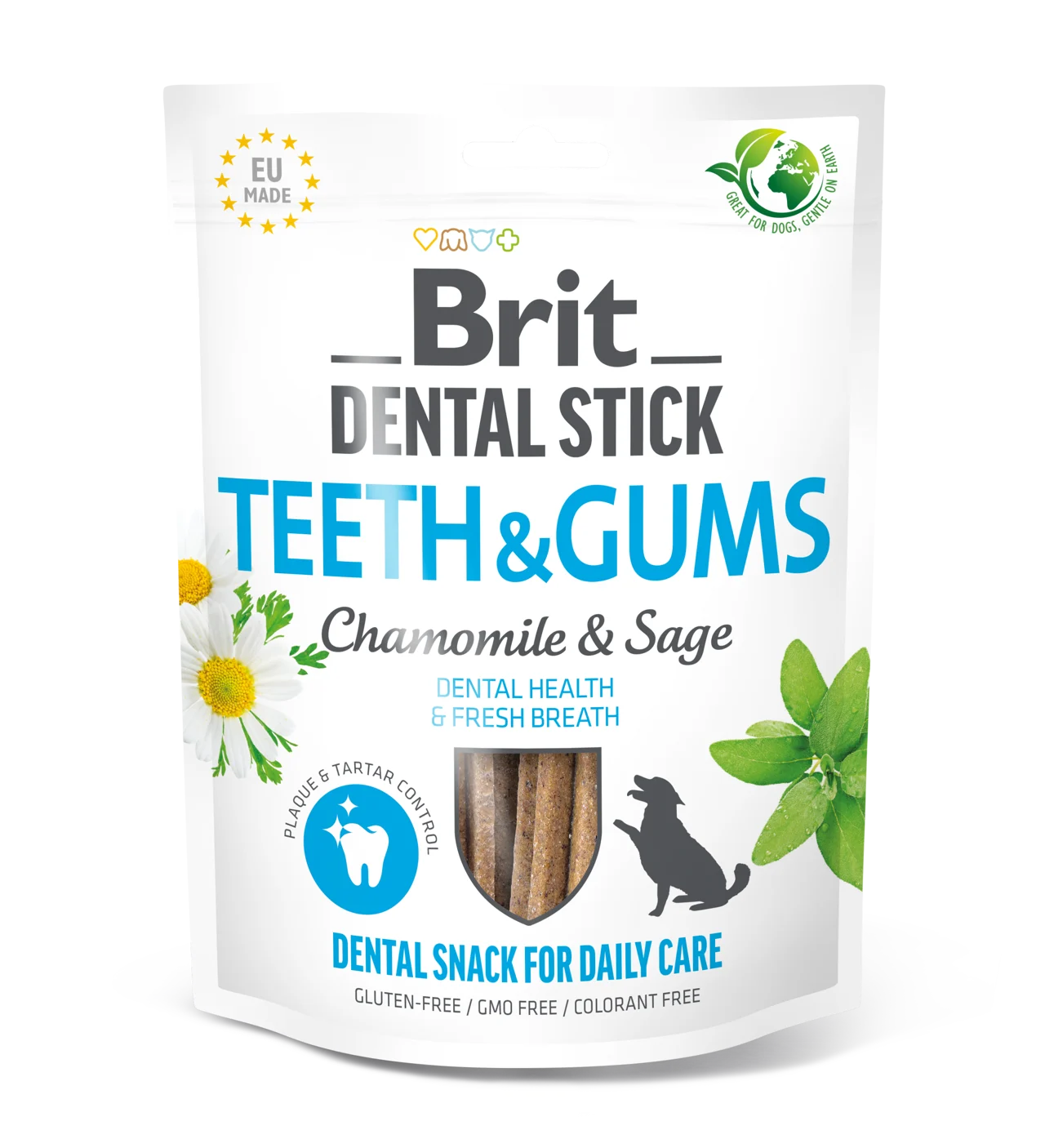 Brit Dental Stick Teeth & Gums – ziołowa ochrona jamy ustnej