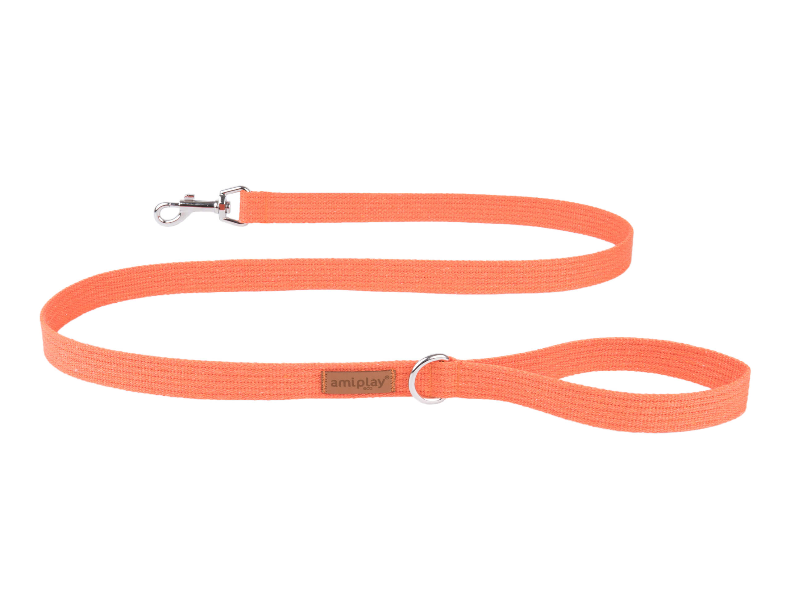 Cotton Orange Leash – 140 cm, sizes S–XL for dogs
