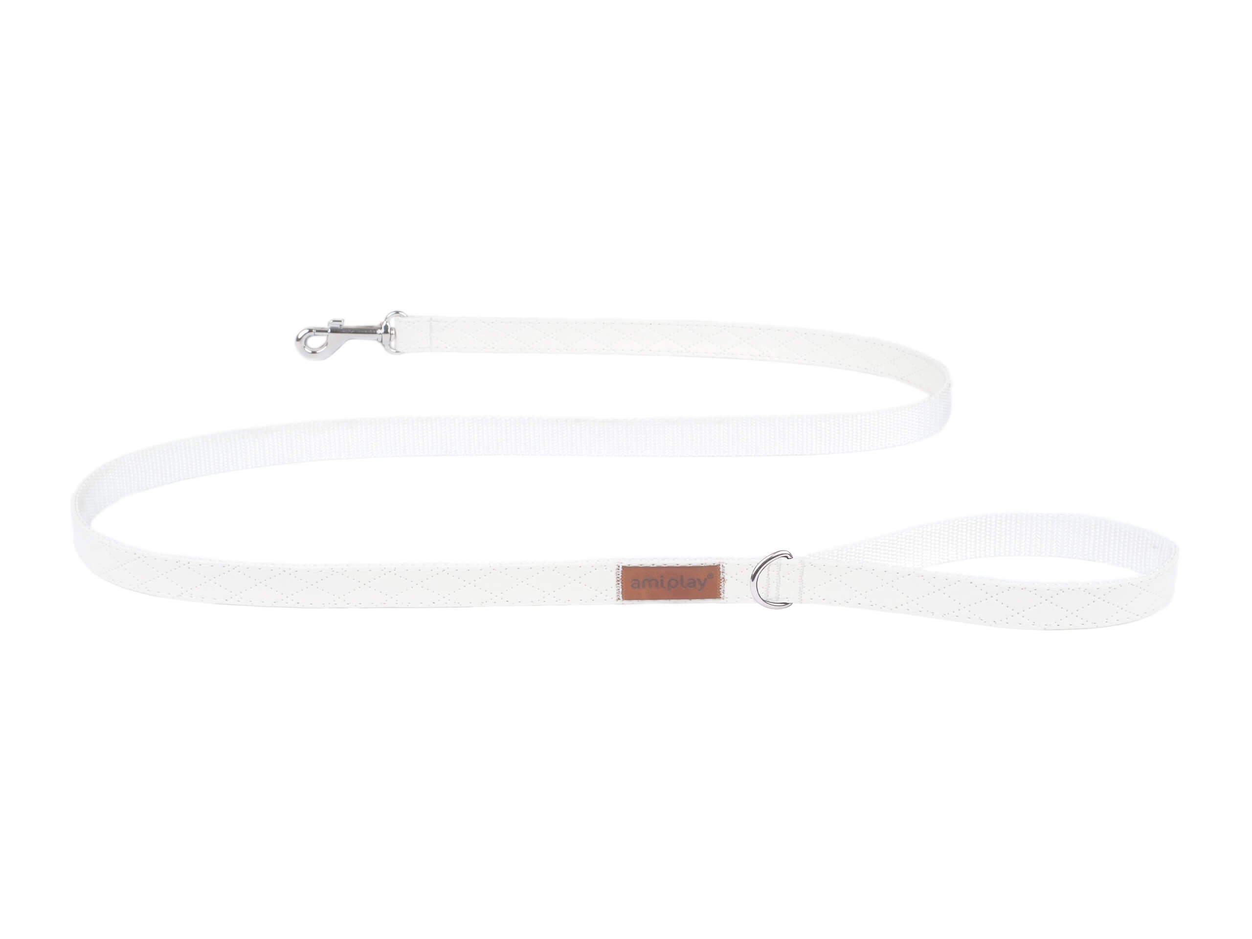 New York White Leash – 140 cm, sizes S–XL for dogs