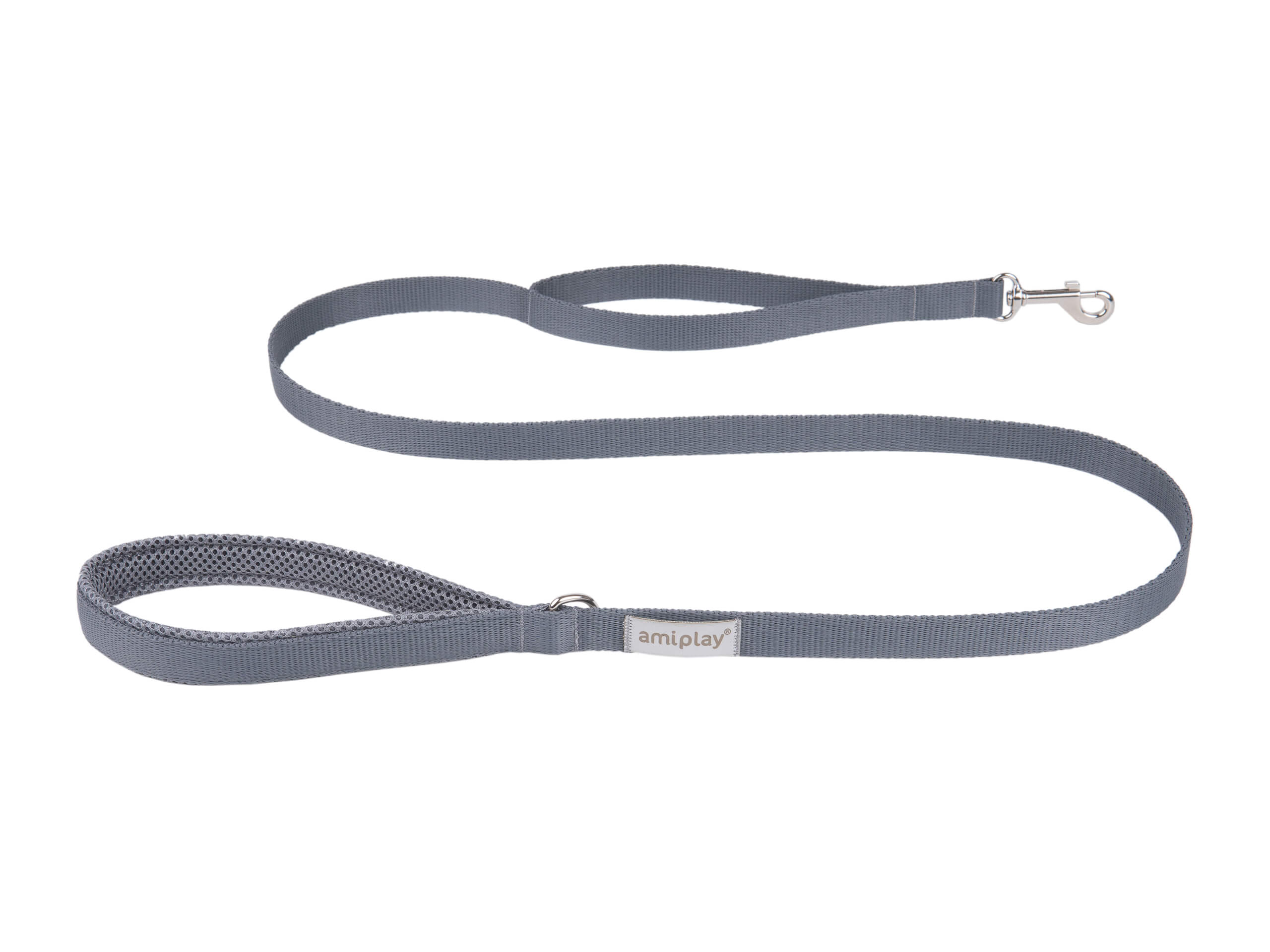 Samba Grey Dog Leash – 150 cm, sizes S–XL