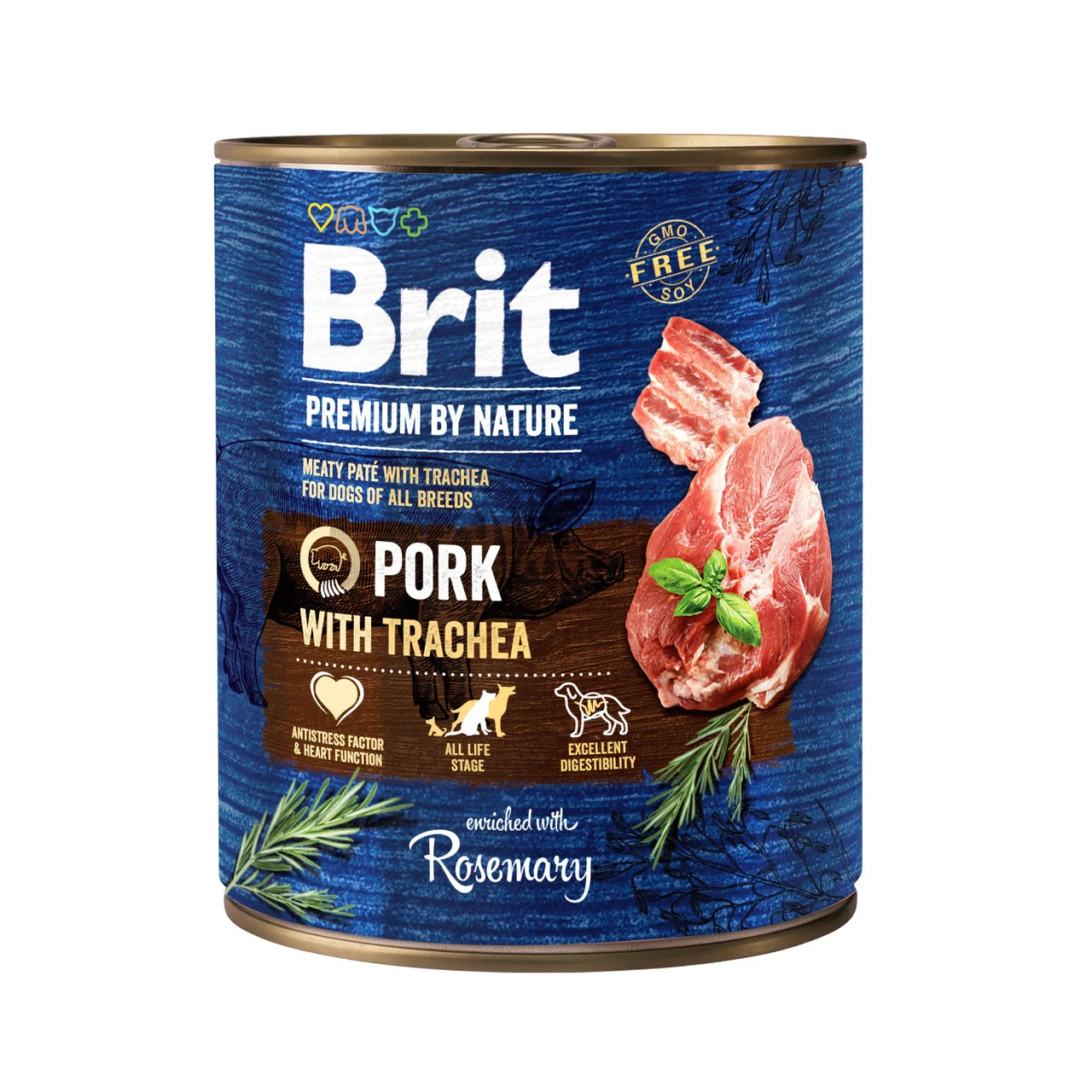 Brit Pork with Trachea – pasztet z rozmarynem i omega-3 800g