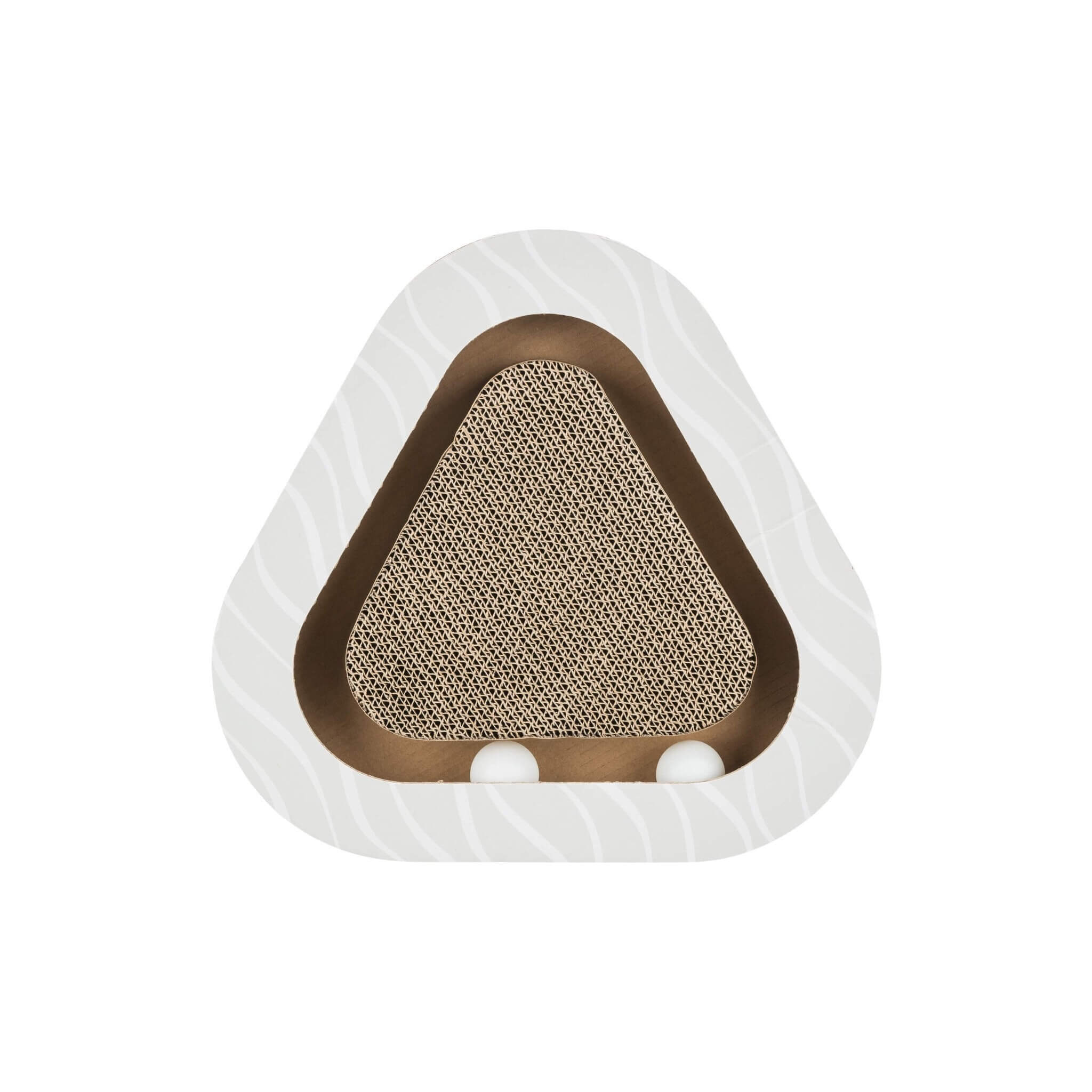 Cardboard scratcher with balls, 36 cm