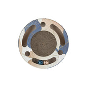 Oval scratching post with cat toys 33 cm