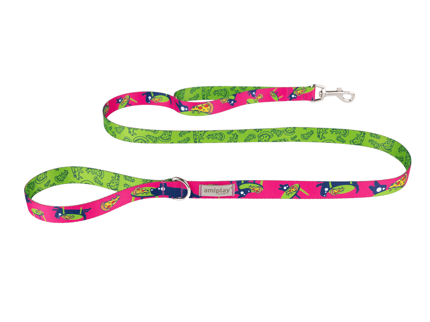 Amik PizzaDog Dog Leash – 150 cm, sizes S–XL