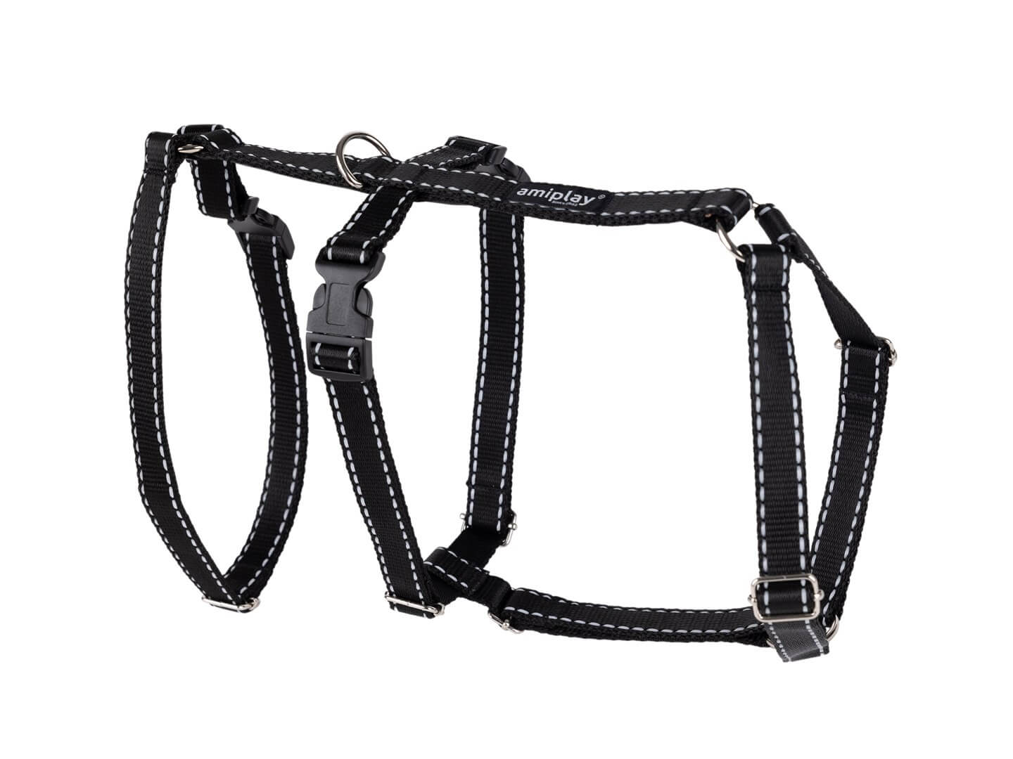 Szelki dla psa Safety Reflective Czarny - regulowane rozmiary