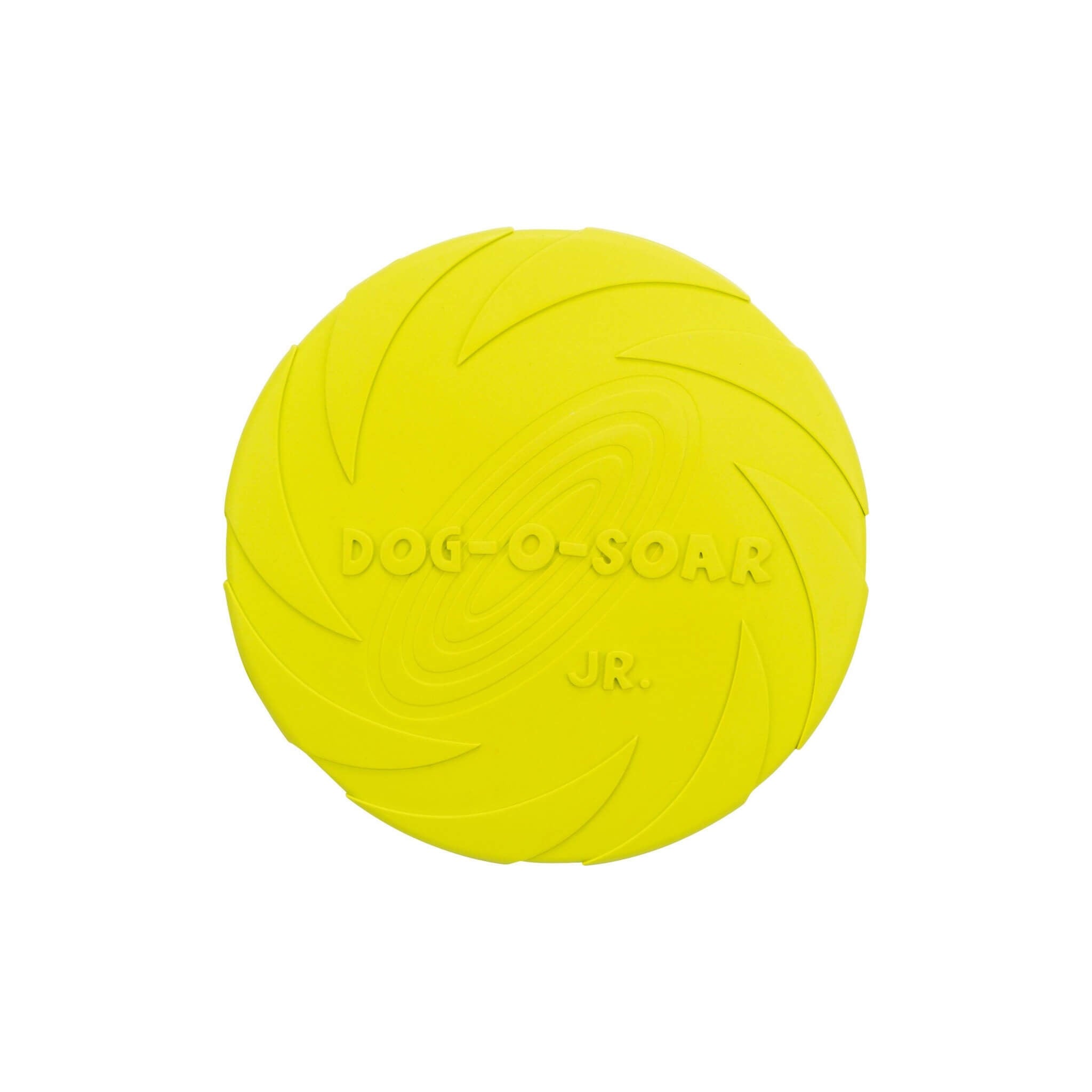 Dysk dla psa z naturalnej gumy 15 cm – limonkowy