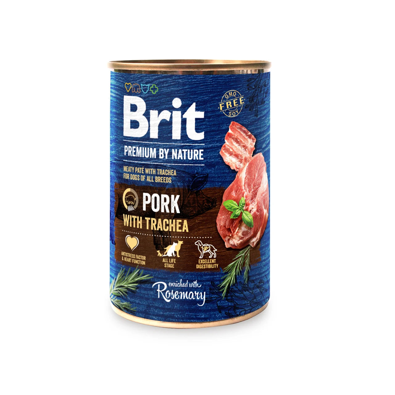 Brit Pork with Trachea – pasztet z wieprzowiną i tchawicą 400g