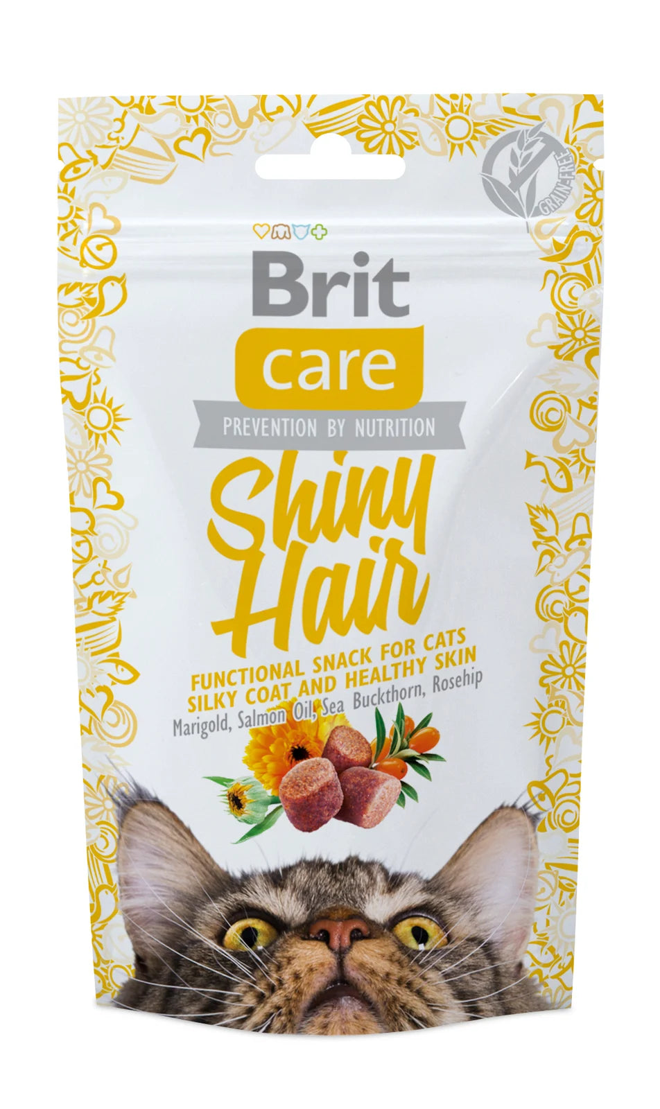 Brit Shiny Hair – smakołyki z łososia dla zdrowej sierści