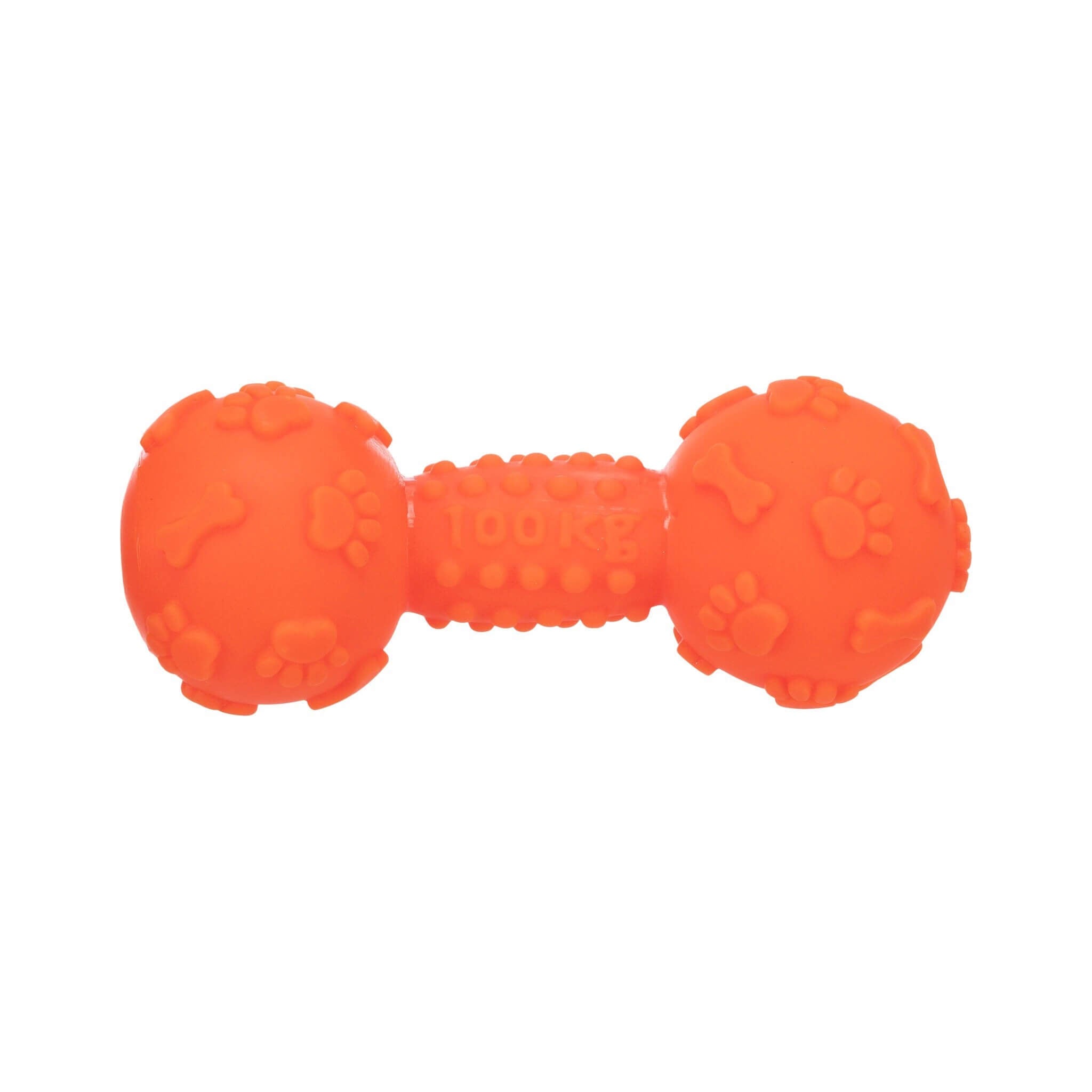 Vinyl dumbbell small for dog – 15 cm