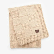 Dog blanket "Chess" - beige (100 × 80 cm)