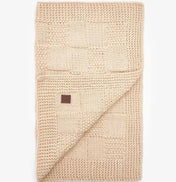 Dog blanket "Chess" - beige (100 × 80 cm)