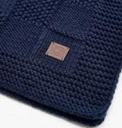 Dog blanket "Chess" - blue (100 × 80 cm)