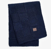 Dog blanket "Chess" - blue (100 × 80 cm)