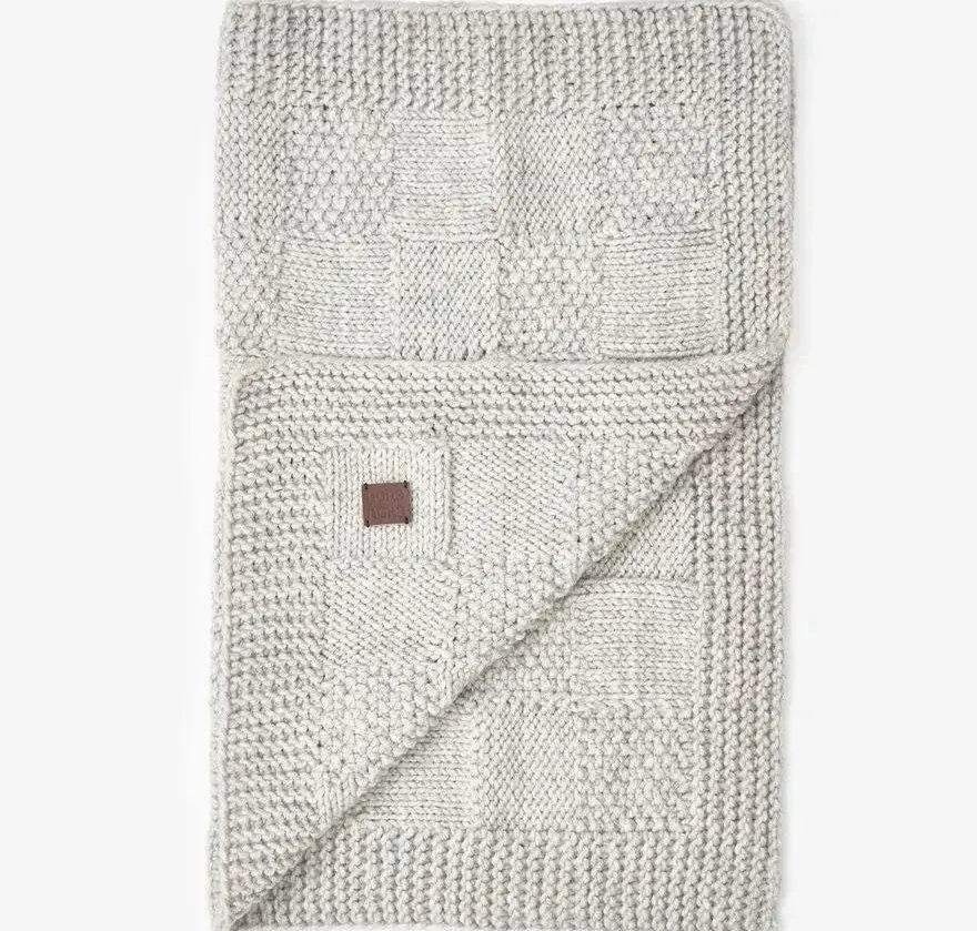 Dog blanket "Chess" - gray (100 × 80 cm)